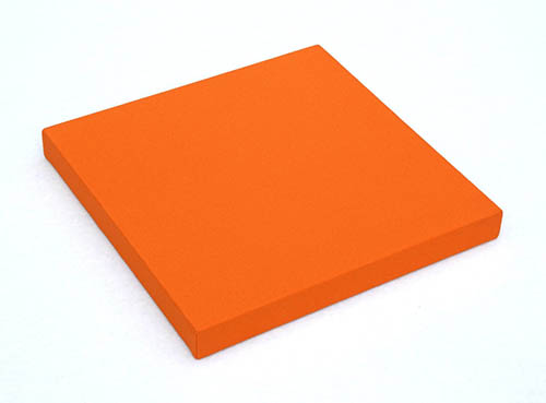 Sound absorbing panels with coloured fabric covering