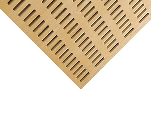 Wooden sound absorbing panels