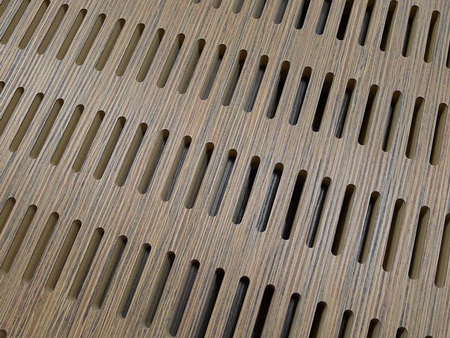 Pannelli acustici fonoassorbenti legno asolato ranurato