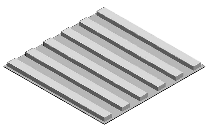 Pannello SKYTOP con doghe 595 x 595 mm